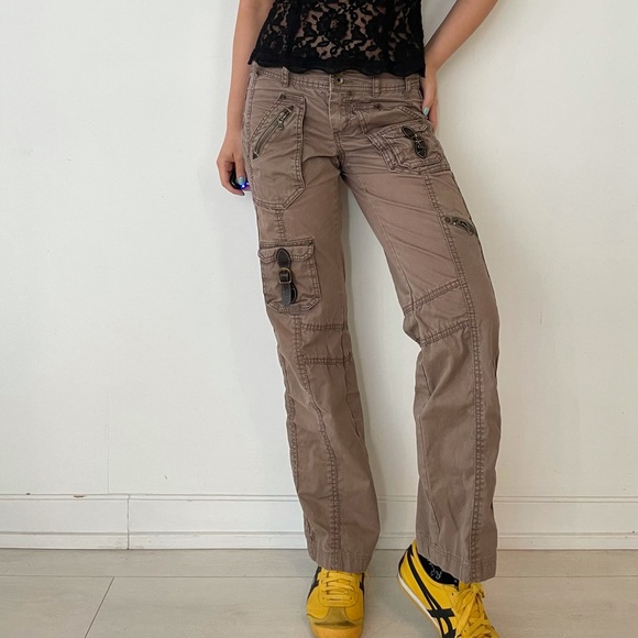 Esprit Brown Cargo Pants - Medium/W28 - Picture 4 of 4